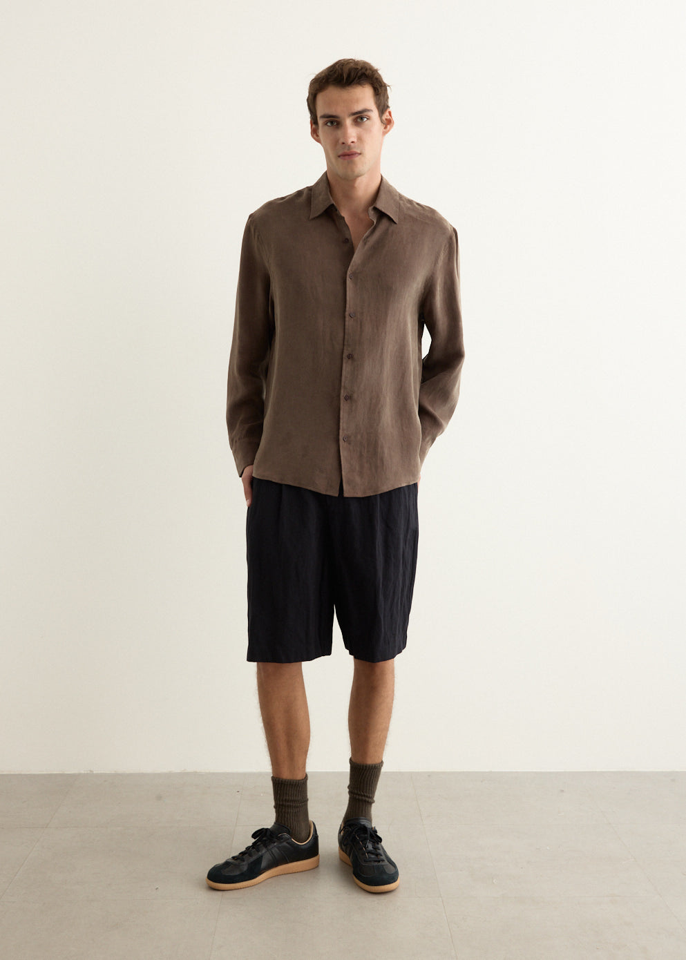 Asher Long Sleeve Cupro Shirt