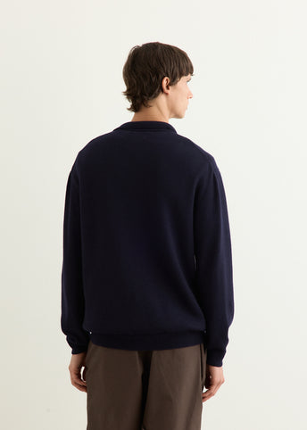 Classic Long Sleeve Knit Polo