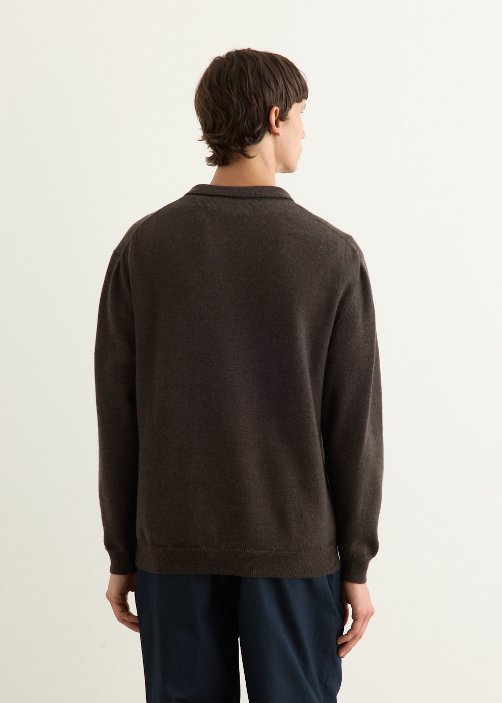 Classic Long Sleeve Knit Polo
