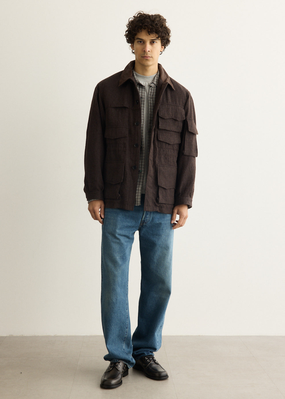 Wool Herringbone Hunter Jacket