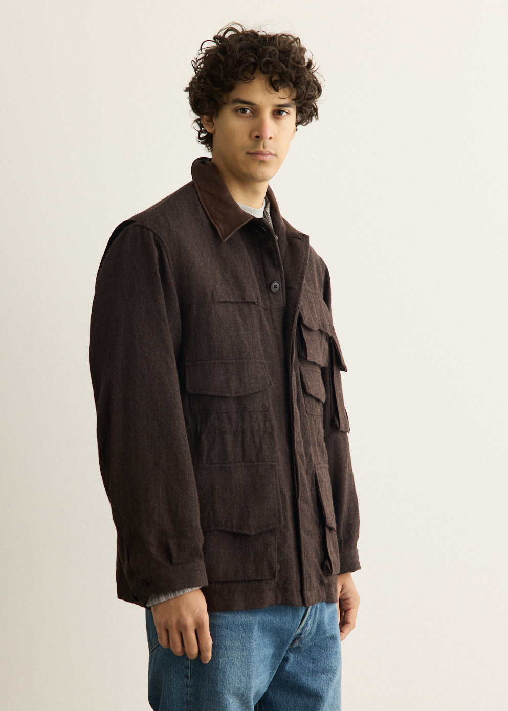 Wool Herringbone Hunter Jacket