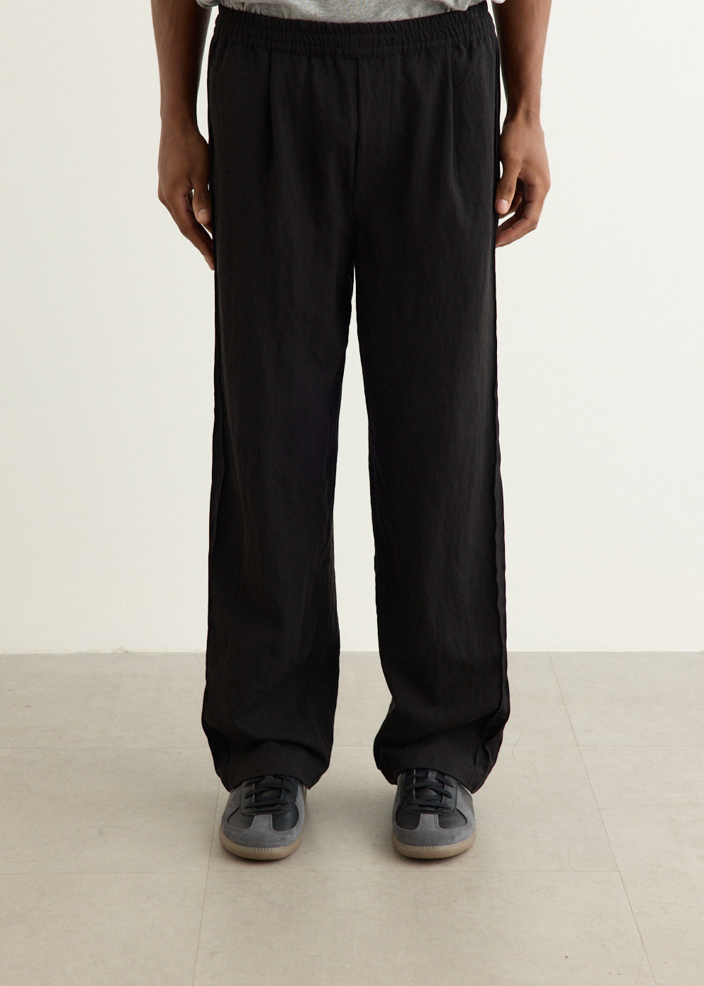 Elasticated Pleated Track Pants