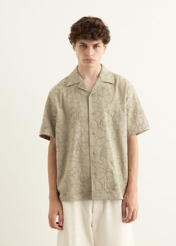 Luka Short Sleeve Foliage Camp Collar Shirt