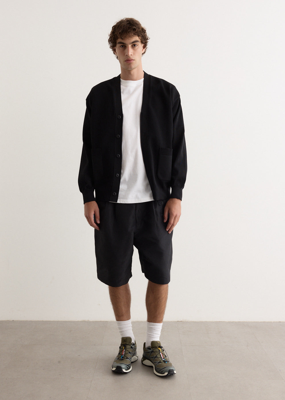 Polyester Ramie Poplin Tailored Shorts