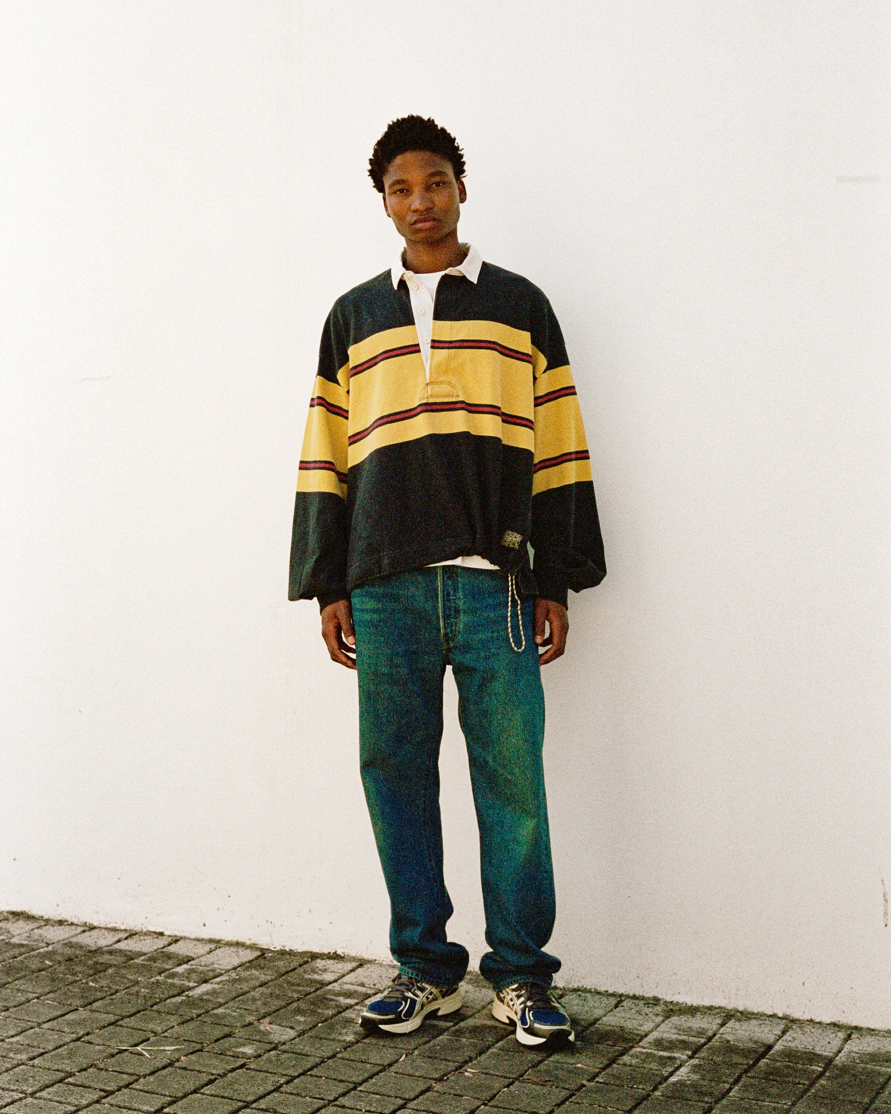 16/-Panel Stripe Jersey BIG Rugby Shirt