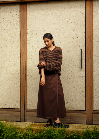 Umbra Wrap Midi Skirt