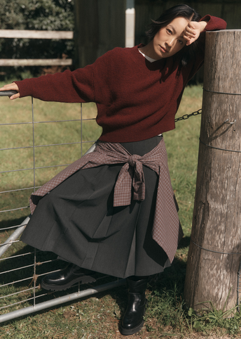 Adore Cropped V Neck Jumper