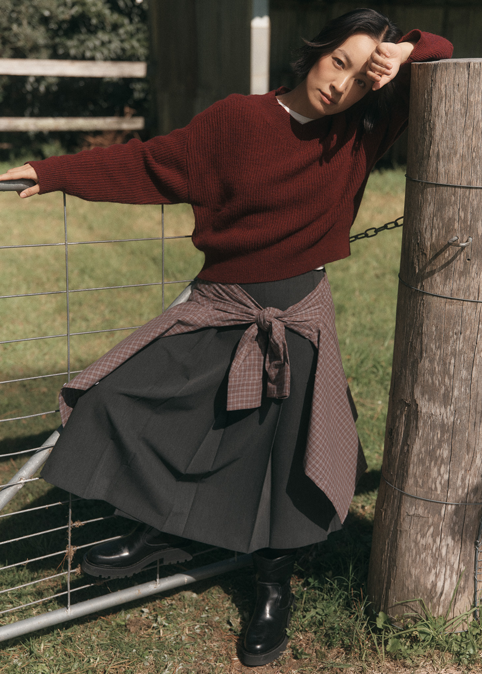 Adore Cropped V Neck Jumper