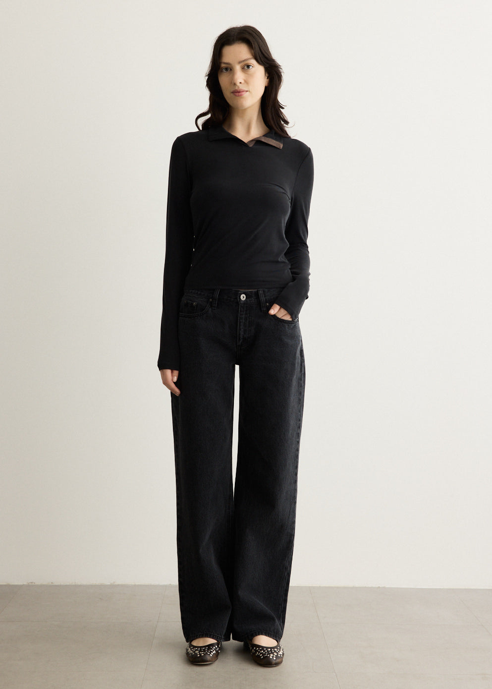Low Rise Straight Jeans