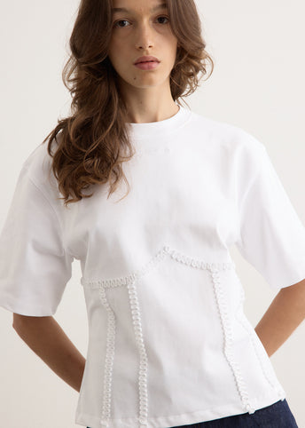 Heavy Cotton Tie Back Waisted T-Shirt