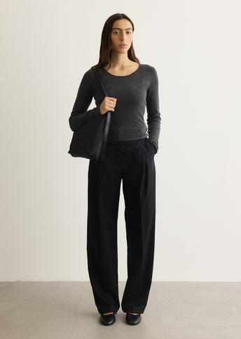 Fine Merino Wool Long Sleeve Top