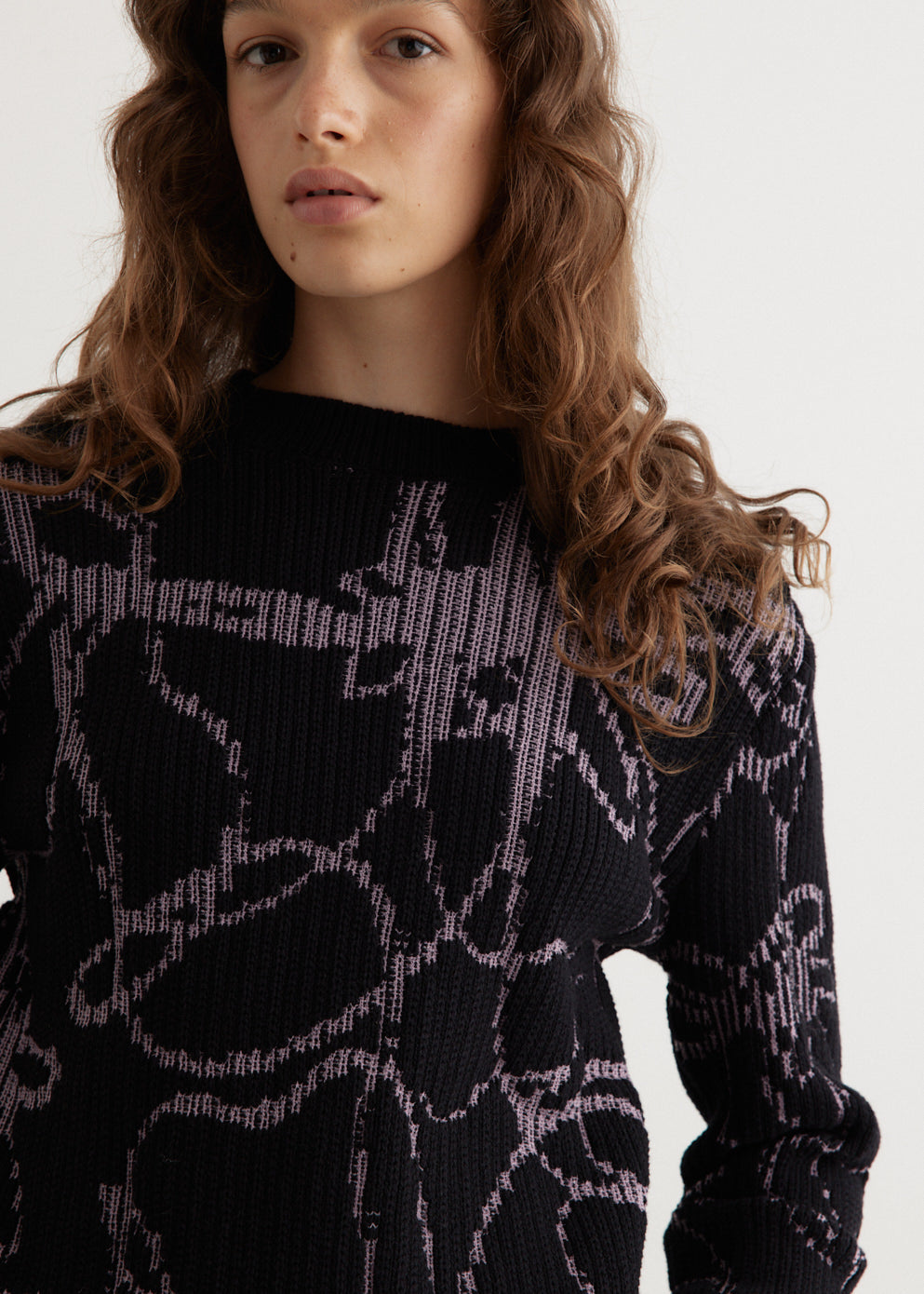 Analog Intarsia Crew Sweater