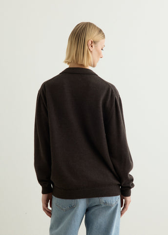 Classic Long Sleeve Knit Polo