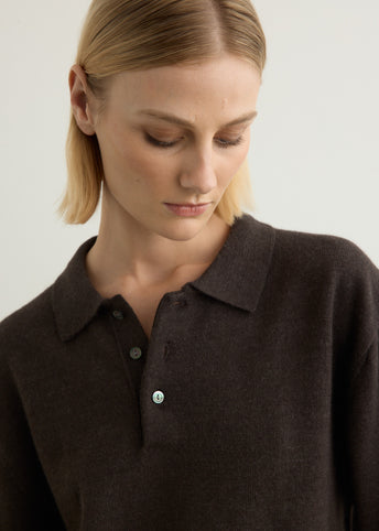 Classic Long Sleeve Knit Polo
