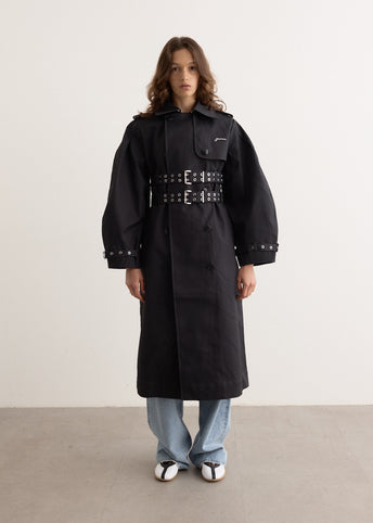 Bonded Cotton Trench Coat