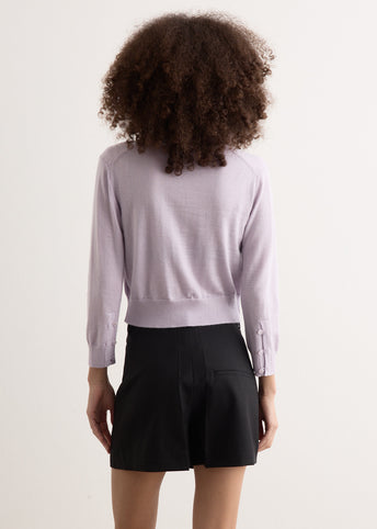High Neck Knit Cardigan