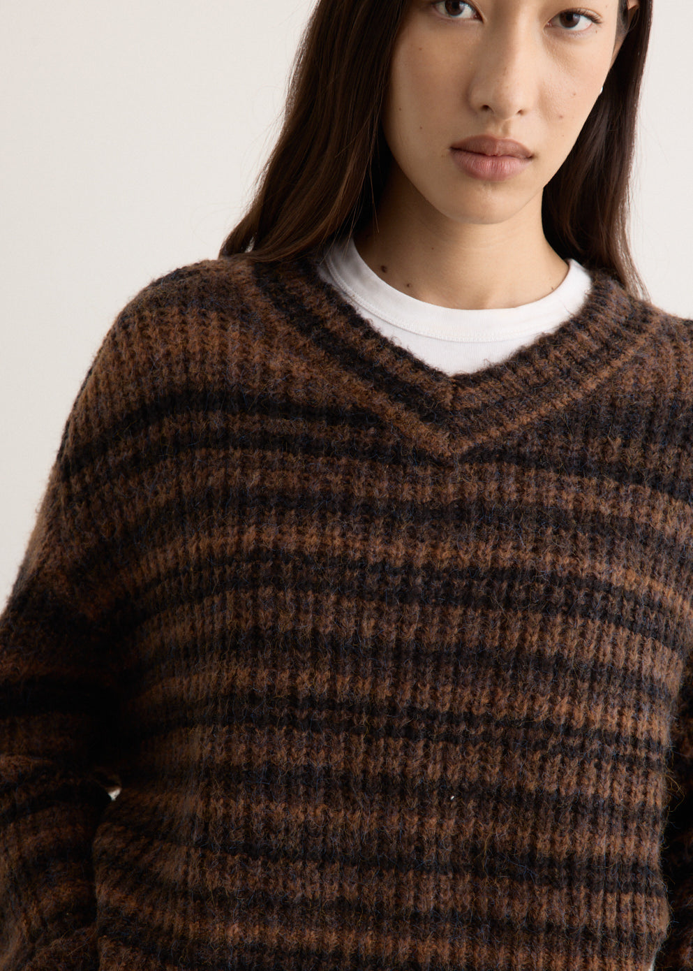 Adore Cropped V-Neck Jumper
