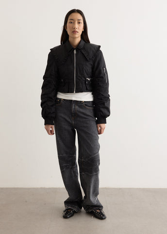Duchesse Nylon Fitted Jacket