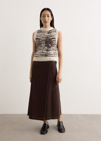 Umbra Wrap Midi Skirt