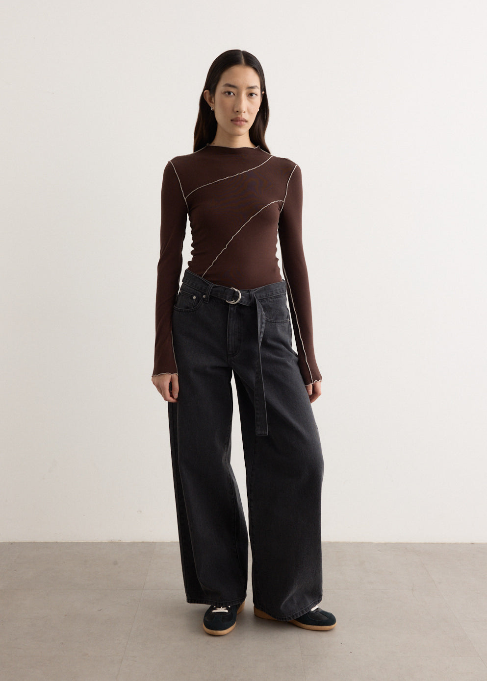 Azaelia Long Sleeve Panelled Top