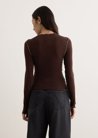 Azaelia Long Sleeve Panelled Top