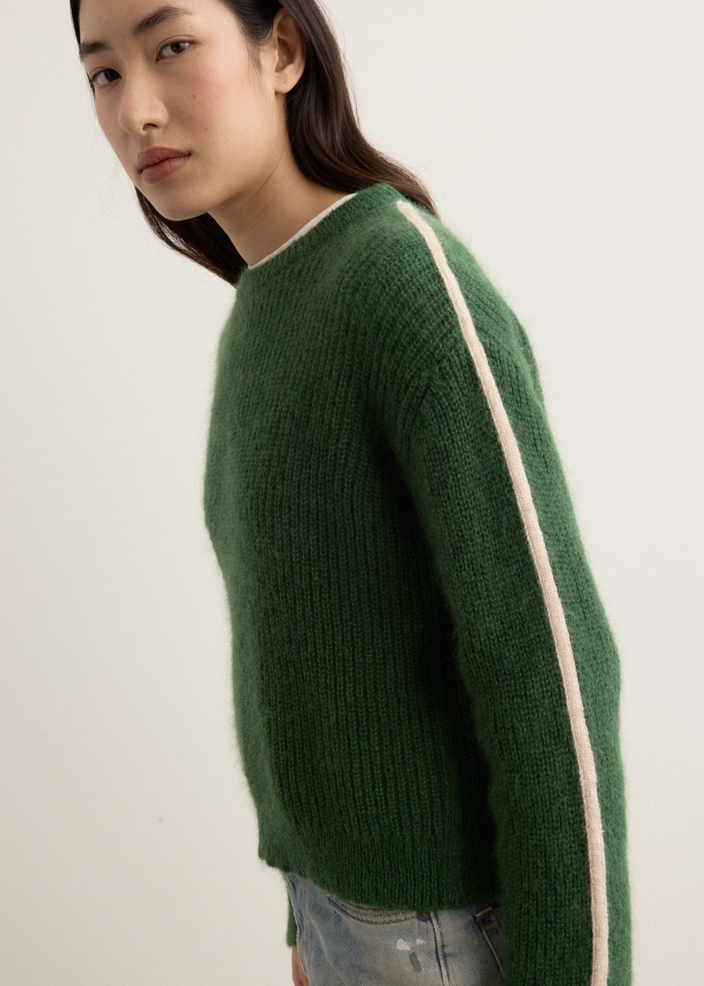 Arcade Stripe Sleeve Knit