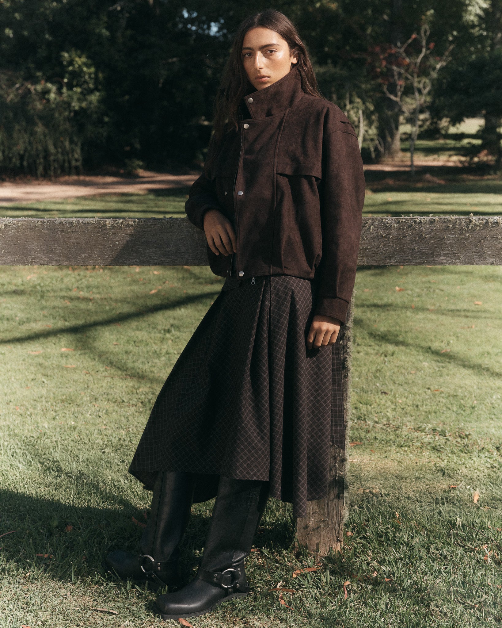 Skyway Faux Suede Bomber Jacket