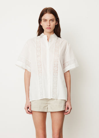 Broderie Trim Shirt