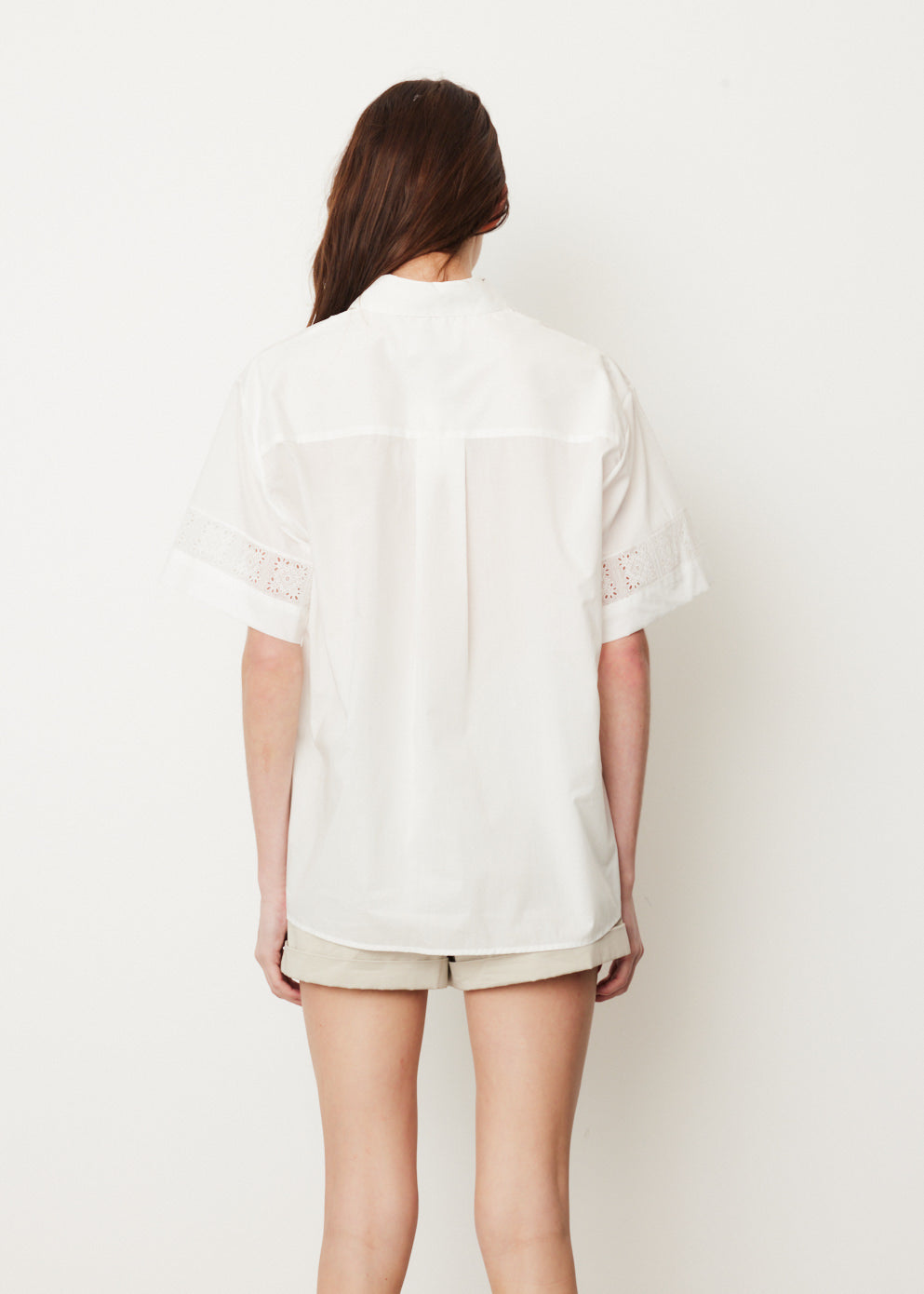 Broderie Trim Shirt